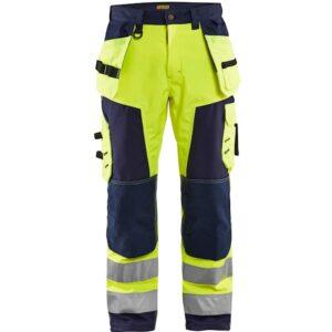 Highvis softshell-riipputaskuhousut