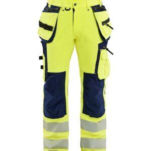 Highvis riipputaskuhousut 4-way stretch