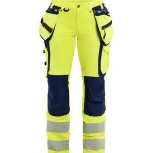 Naisten highvis riipputaskuhousut 4-way stretch