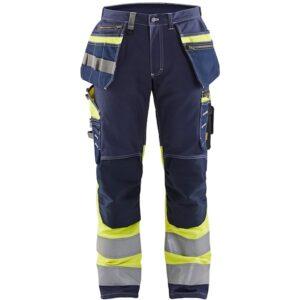Highvis riipputaskuhousut Stretch