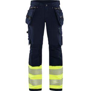 Naisten highvis riipputaskuhousut 4-way stretch