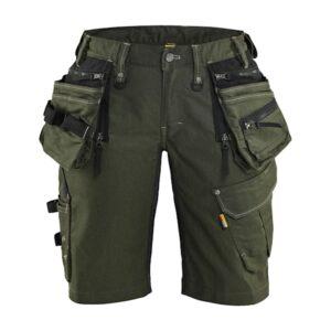 X1900 Naisten riipputaskushortsit stretch