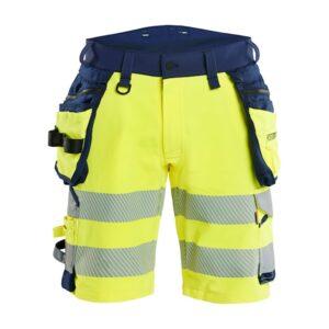 Highvis riipputaskushortsit 4-way stretch