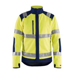 Highvis tuulenpitävä fleecetakki
