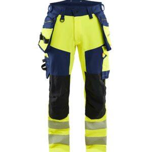Highvis riipputaskuhousut 4-way stretch