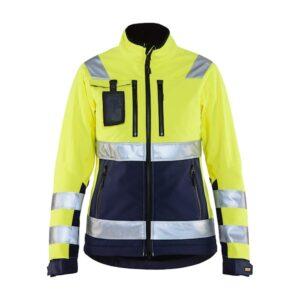 Naisten highvis softshell-takki