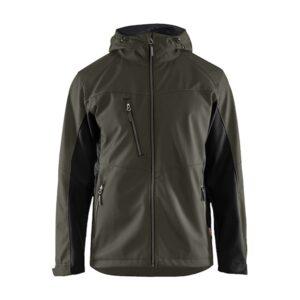 Softshell-takki hupulla