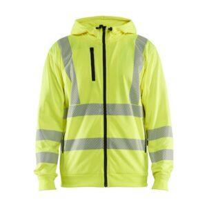 Highvis huppari vetoketjulla