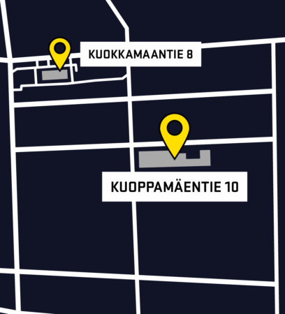 VTR Tampere -työvaatemyymälän uusi osoite kartalla